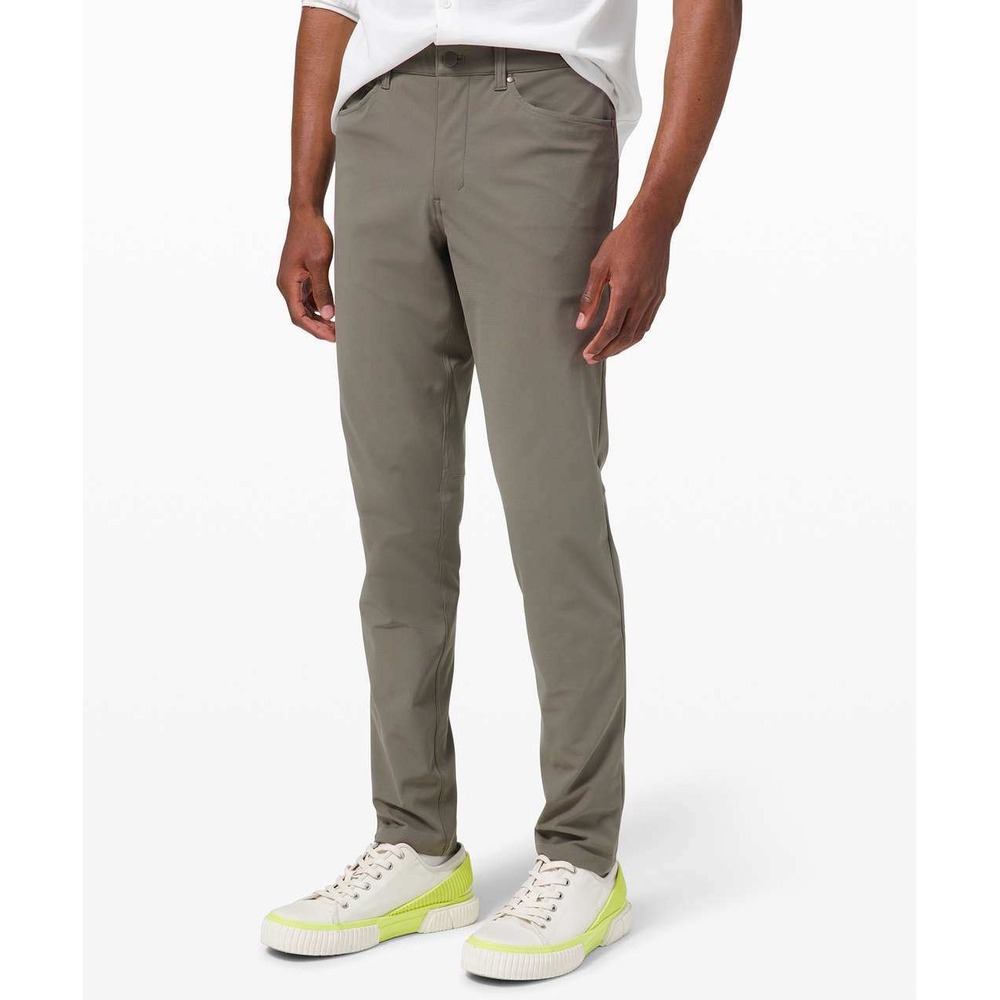 Lululemon Mens ABC Pant Slim Grey Sage 33 34" Inseam Chino Warpstreme